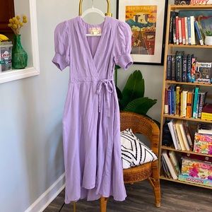 Anthropologie Purple Maxi Dress